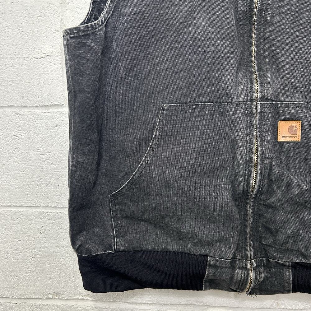 Y2K Carhartt Quilted Hooded Vest “Black” 100121-001 - Picture 4 of 11